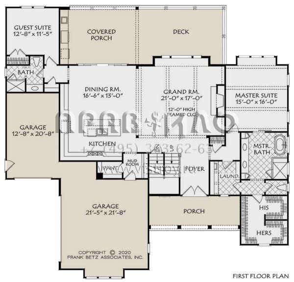 Проект двухэтажного дома с гаражом на три и более машин в современном стиле S5-262 (8594-00447)