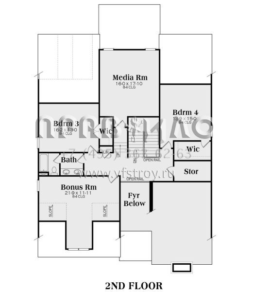 Проект двухэтажного дома с гаражом на две машины в английском стиле S5-351 (009-00243)
