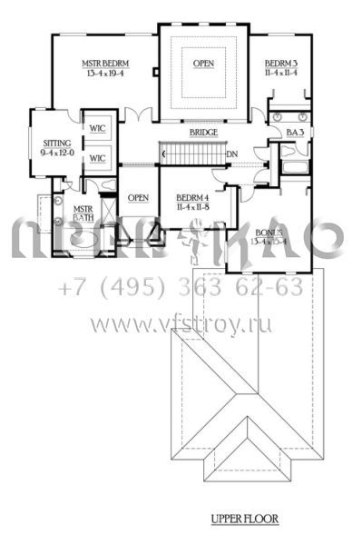 Проект двухэтажного дома с гаражом на три и более машин в прибрежном стиле S5-321 (341-00141)