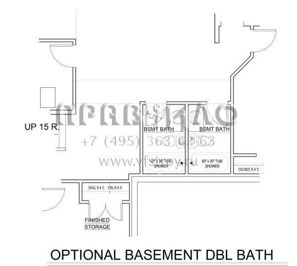 Проект одноэтажного дома с гаражом на две машины в современном стиле S5-182 (8768-00016)