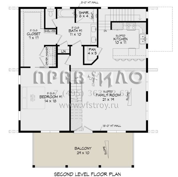 Проект трехэтажного дома с гаражом на две машины в современном стиле S5-187 (940-00993)
