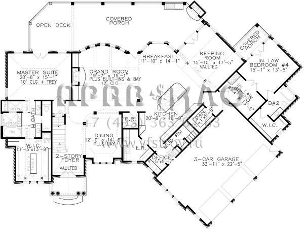 Проект двухэтажного дома с гаражом на три и более машин в современном стиле S5-383 (699-00111)