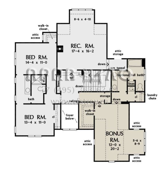 Проект двухэтажного дома с гаражом на две машины в современном стиле S5-268 (2865-00020)