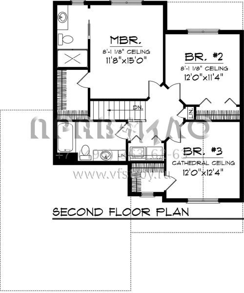 Проект двухэтажного дома с гаражом на две машины в скандинавском стиле S5-150 (1020-00227)