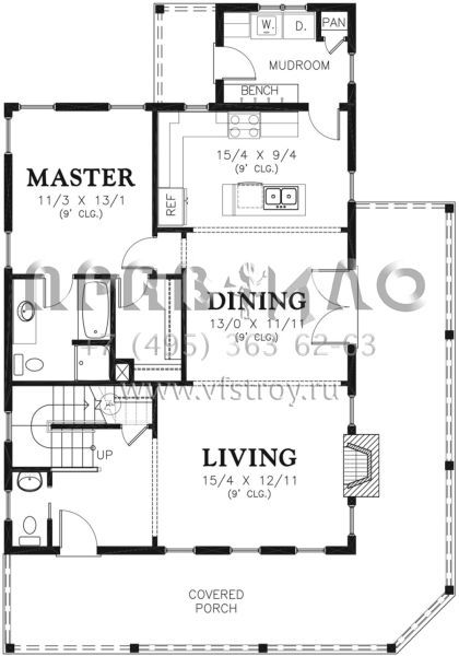 Проект двухэтажного дома без гаража в современном стиле S5-178 (2559-00775)