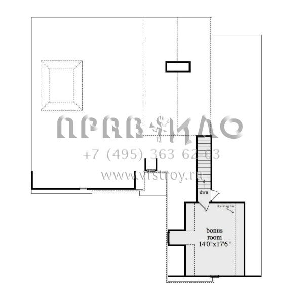 Проект одноэтажного дома с гаражом на две машины в американском стиле S5-229 (957-00083)
