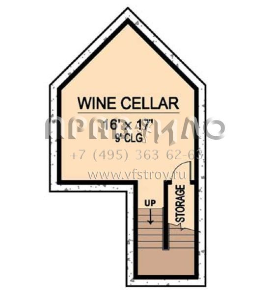 Проект двухэтажного дома с гаражом на три и более машин в современном стиле S5-1140 (5445-00143)