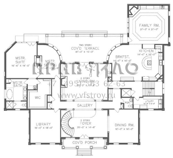 Проект двухэтажного дома с гаражом на три и более машин в современном стиле S5-660 (6819-00009)