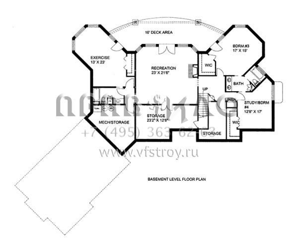 Проект одноэтажного дома с гаражом на три и более машин в скандинавском стиле S5-480 (039-00568)