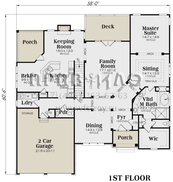 Проект двухэтажного дома с гаражом на две машины в американском стиле S5-293 (009-00029)