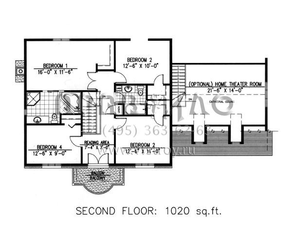 Проект двухэтажного дома с гаражом на две машины в американском стиле S5-192 (1785-00071)
