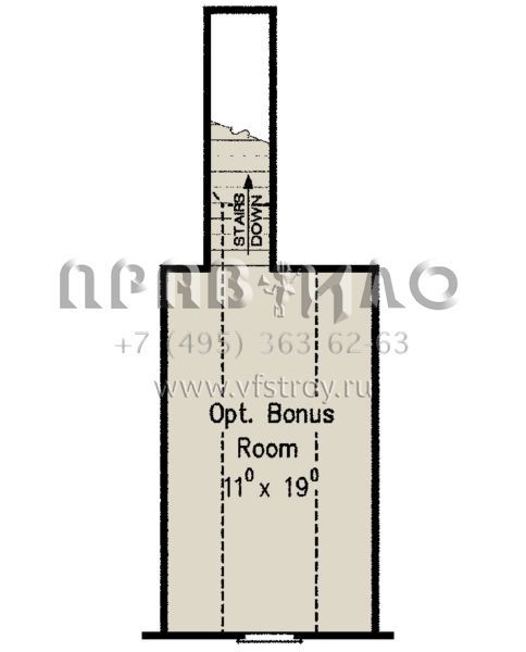 Проект одноэтажного дома с гаражом на две машины в американском стиле S5-217 (8594-00138)