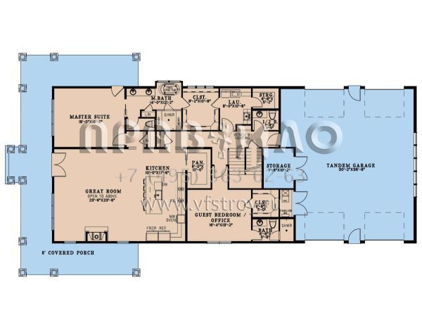 Проект двухэтажного дома с гаражом на три и более машин в стиле БарнХаус S5-351 (8318-00359)