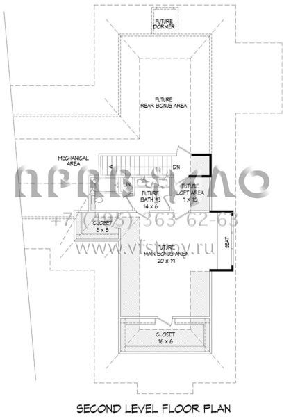 Проект одноэтажного дома с гаражом на три и более машин в американском стиле S5-321 (940-00074)