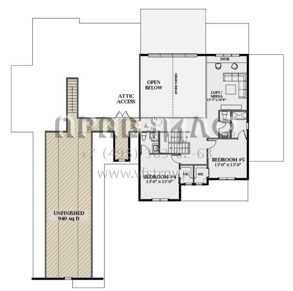 Проект двухэтажного дома с гаражом на три и более машин в современном стиле S5-451 (6849-00126)