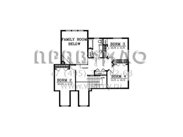 Проект двухэтажного дома с гаражом на две машины в американском стиле S5-278 (692-00166)