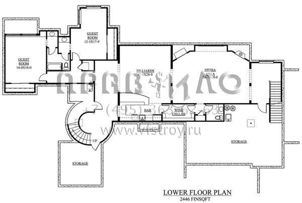 Проект двухэтажного дома с гаражом на три и более машин в современном стиле S5-699 (5631-00020)