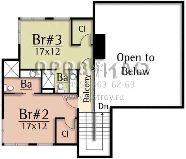 Проект двухэтажного дома с гаражом на две машины в современном стиле S5-265 (8504-00144)