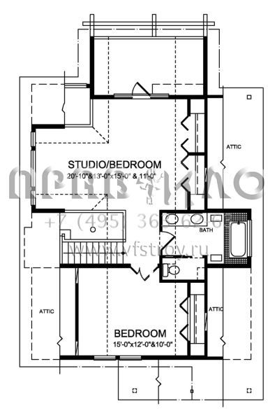 Проект двухэтажного дома без гаража в современном стиле S5-162 (4177-00018)