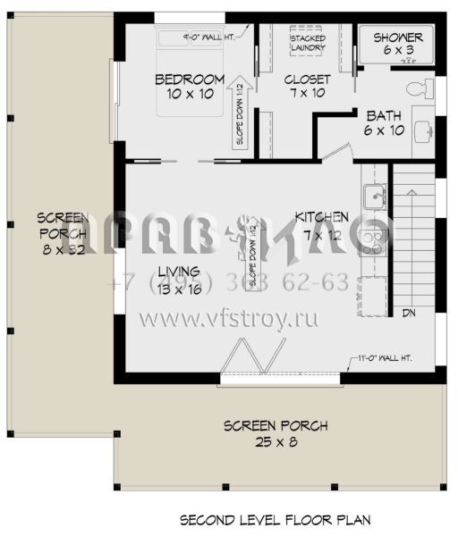 Проект двухэтажного дома с гаражом на две машины в прибрежном стиле S5-73 (940-00634)