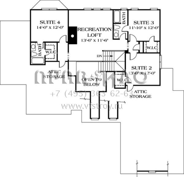 Проект двухэтажного дома с гаражом на две машины в современном стиле S5-297 (3323-00283)