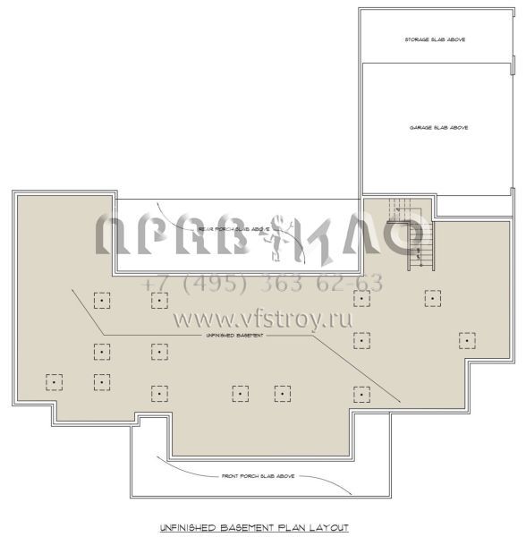 Проект одноэтажного дома с гаражом на две машины в современном стиле S5-226 (4534-00019)