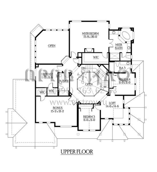 Проект двухэтажного дома с гаражом на три и более машин в скандинавском стиле S5-523 (341-00243)