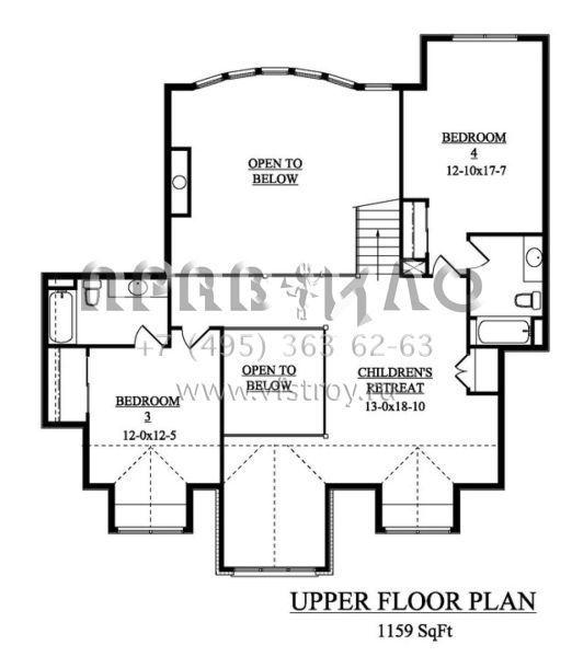 Проект двухэтажного дома с гаражом на три и более машин в современном стиле S5-589 (5631-00022)
