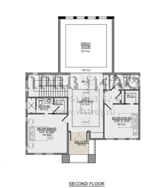 Проект двухэтажного дома с гаражом на две машины в современном стиле S5-286 (5565-00061)
