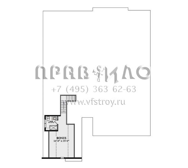 Проект двухэтажного дома с гаражом на две машины в современном стиле S5-297 (6849-00139)