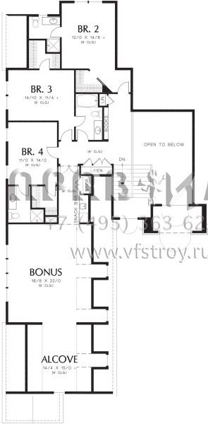 Проект двухэтажного особняка с большим гаражом в английском стиле S5-379 (2559-00591)