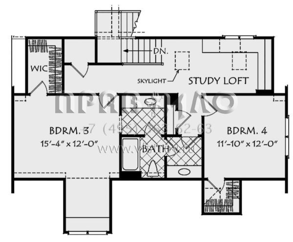 Проект двухэтажного дома с гаражом на две машины в американском стиле S5-269 (8594-00190)