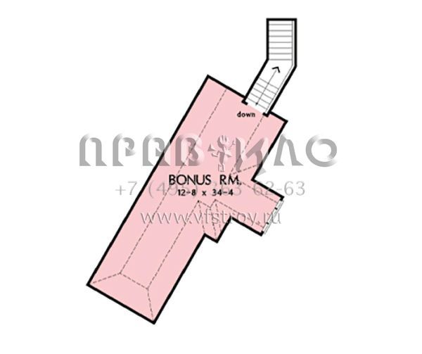 Проект одноэтажного дома с гаражом на три и более машин в современном стиле S5-459 (2865-00292)
