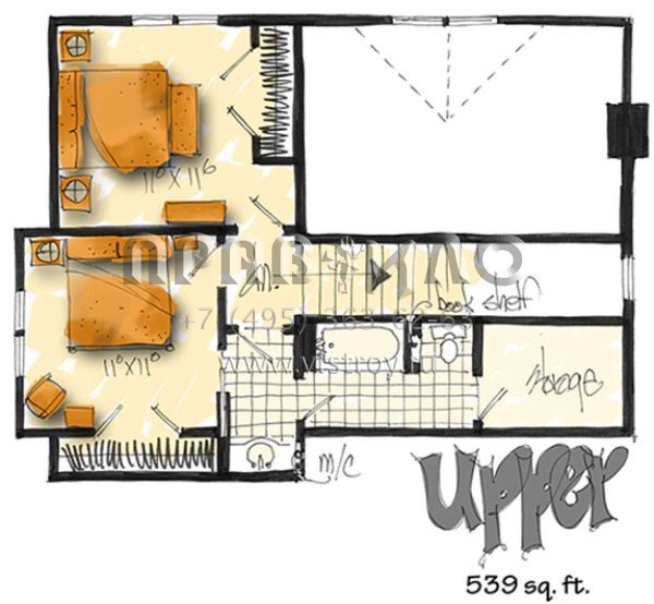 Проект трехэтажного дома с гаражом на две машины в стиле Шале S5-250 (1907-00027)