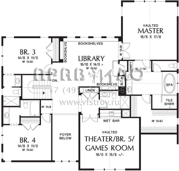 Проект двухэтажного дома с гаражом на три и более машин в скандинавском стиле S5-388 (2559-00788)