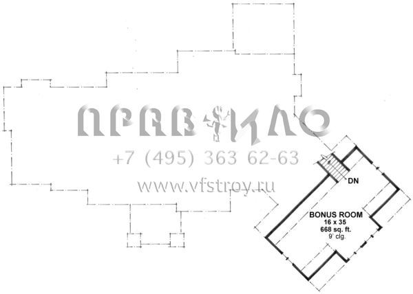Проект одноэтажного дома с гаражом на три и более машин в скандинавском стиле S5-476 (098-00291)