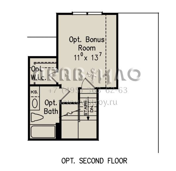 Проект одноэтажного дома с гаражом на две машины в стиле Ранчо S5-185 (8594-00426)