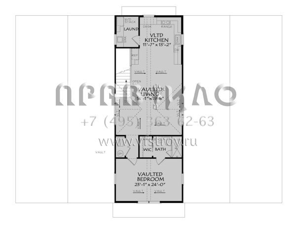 Проект двухэтажного дома без гаража в стиле БарнХаус S5-126 (196-00005)