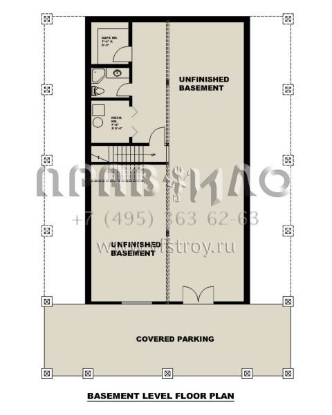 Проект двухэтажного дома без гаража в американском стиле S5-234 (039-00738)