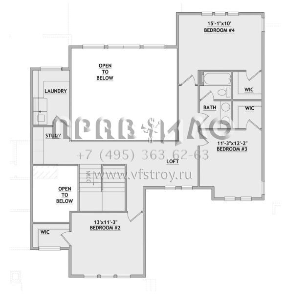 Проект двухэтажного дома с гаражом на три и более машин в современном стиле S5-282 (8768-00110)