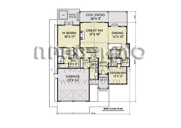 Проект двухэтажного дома с гаражом на две машины в современном стиле S5-316 (2464-00101)