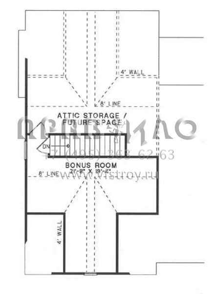 Проект одноэтажного дома с гаражом на две машины в стиле Ранчо S5-202 (110-00416)