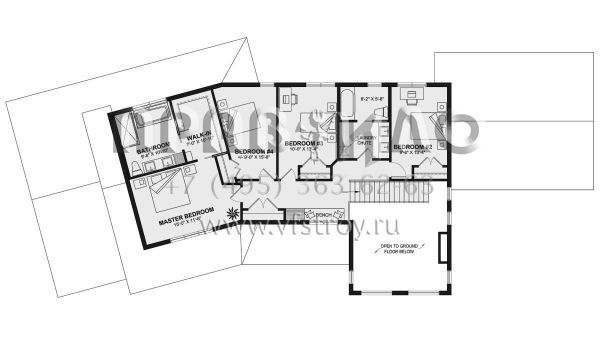 Проект двухэтажного дома с гаражом на две машины в современном стиле S5-339 (034-01327)