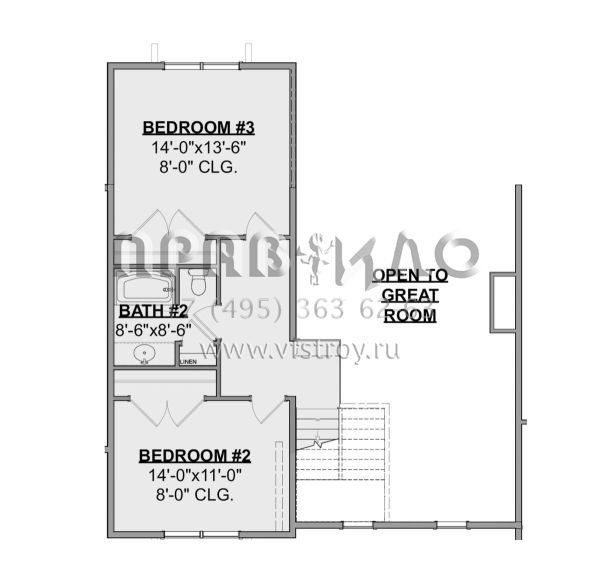 Проект двухэтажного дома с гаражом на две машины в современном стиле S5-227 (1462-00026)
