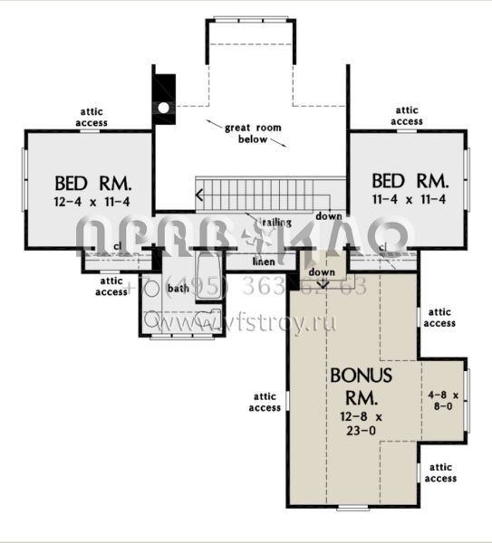 Проект двухэтажного дома с гаражом на две машины в современном стиле S5-170 (2865-00070)