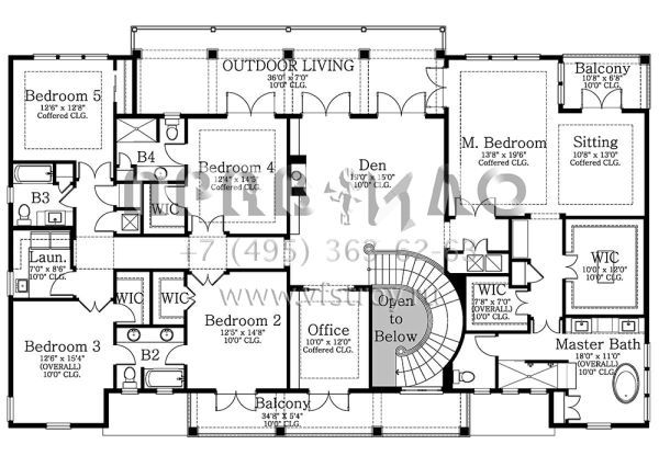 Проект двухэтажного дома с гаражом на три и более машин в современном стиле S5-472 (3978-00045)