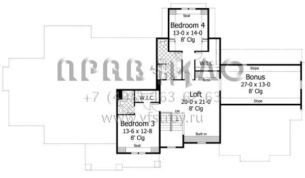 Проект двухэтажного дома с гаражом на три и более машин в скандинавском стиле S5-364 (098-00285)