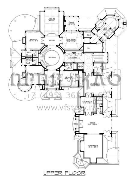 Проект резиденции с двумя гаражами на пять машин  S5-955 (341-00302)