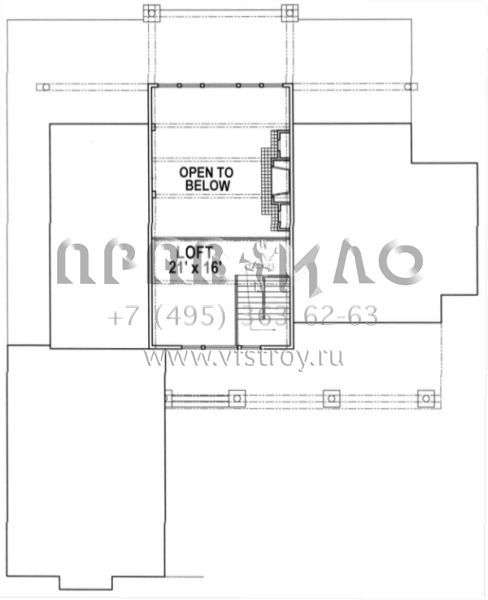 Проект двухэтажного дома с гаражом на три и более машин в скандинавском стиле S5-339 (039-00325)