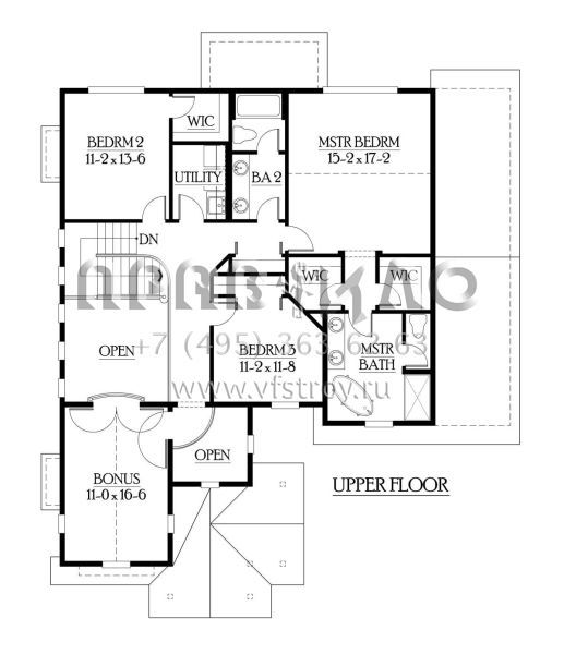 Проект двухэтажного дома с гаражом на три и более машин в американском стиле S5-261 (341-00009)